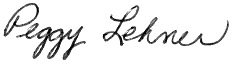 Peggy-Lehner-Signature